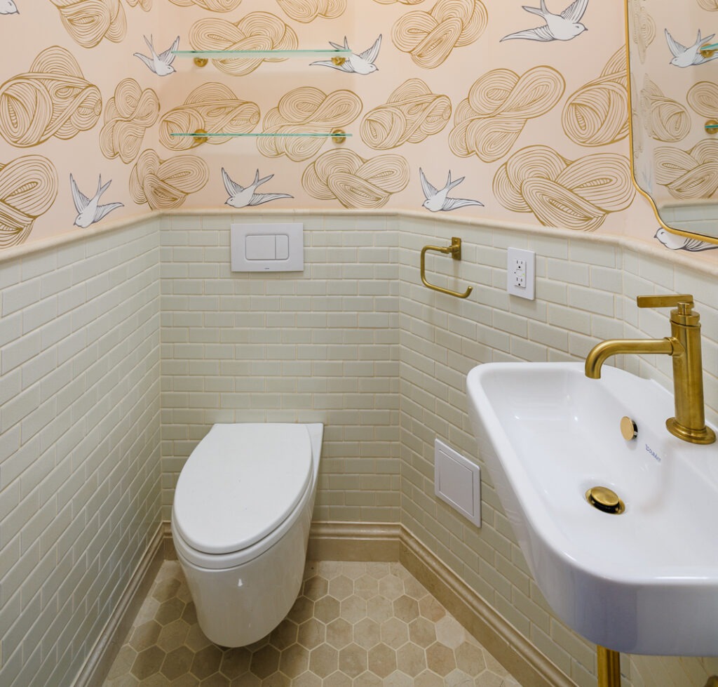 Whimsical Manhattan Powder Room