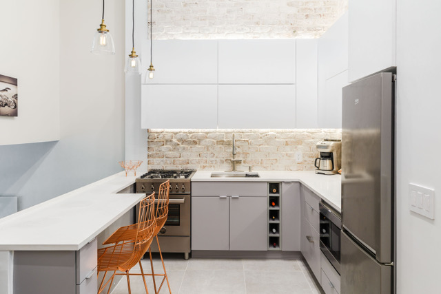Light and Bright Minimalist West Village Kitchen